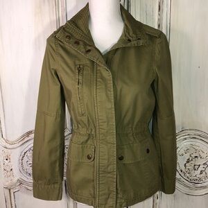 Love Tree Army Green Basic Go To Jacket Size Small